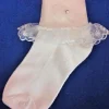 First Communion Socks Diamante Heart - CSK001