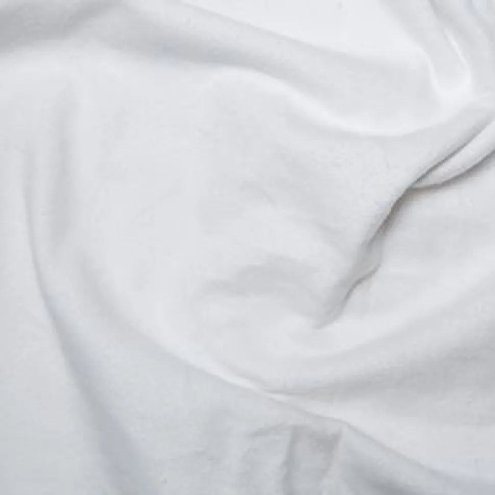 Flannel Fabric White