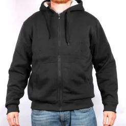 Fleece Lined Full Zip Hooded Jacket