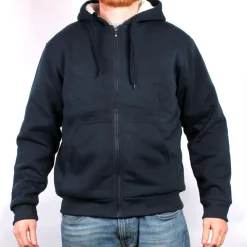 Fleece Lined Full Zip Hooded Jacket