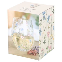 Floral Print Glass