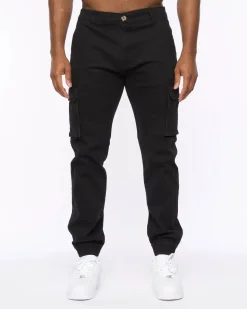 Frenton Crosshatch Cargo Pants Black