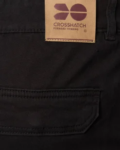 Frenton Crosshatch Cargo Pants Black