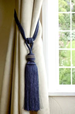 Galaxy Curtain Rope Tie Back Navy