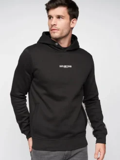 Gathport Men's Hoodie Black by Duck & Cover