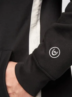 Gathport Men's Hoodie Black by Duck & Cover