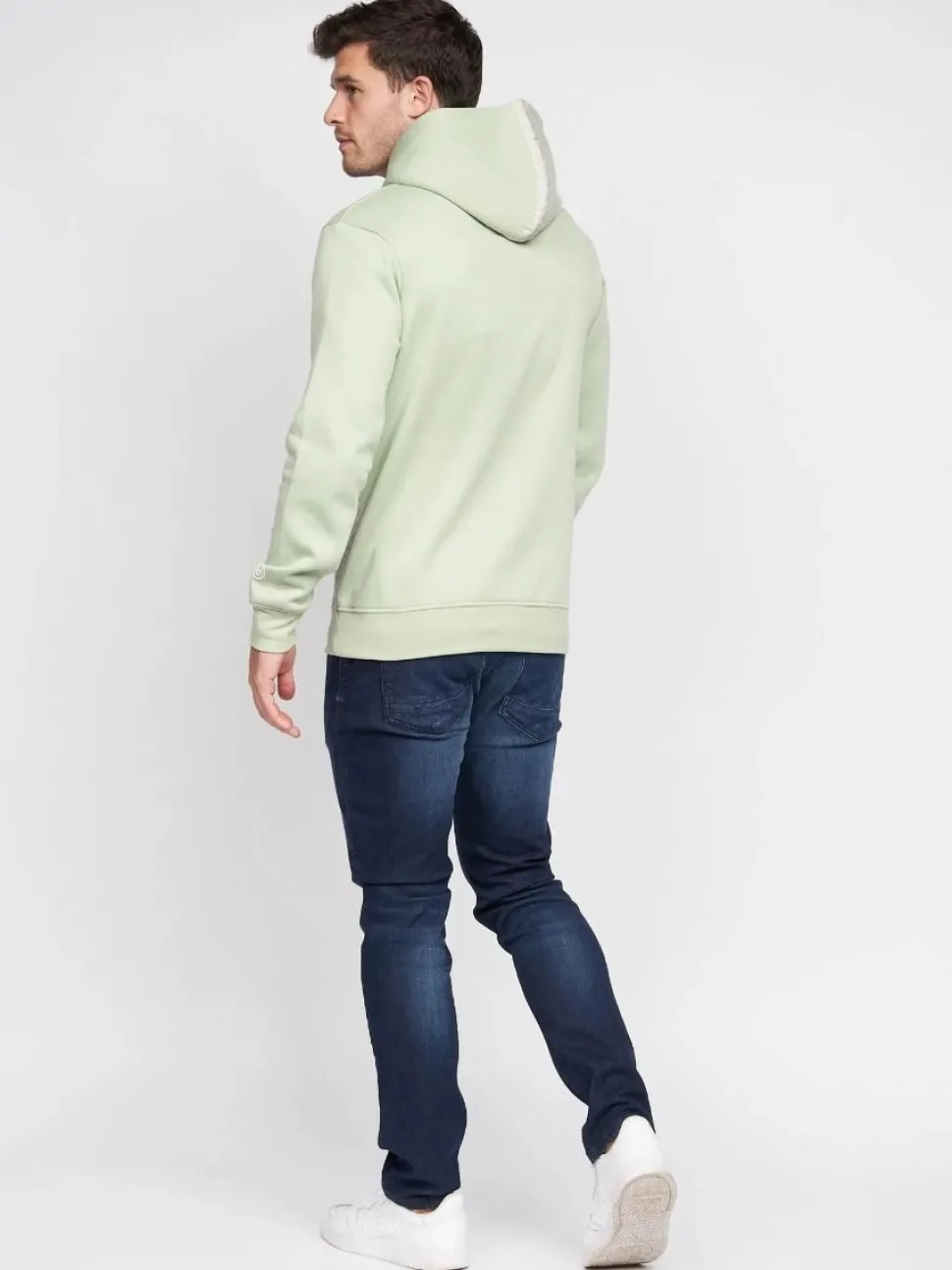 Gathport Men's Hoodie Sage Green by Duck & Cover