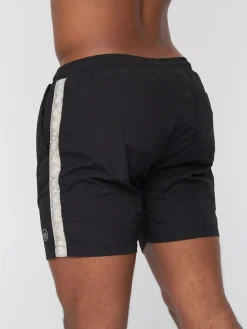 Gathport Men's Swim Shorts Black by Duck & Cover