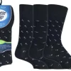 Gentle Grip Non-Binding Bamboo Men's Socks Geometric Mix