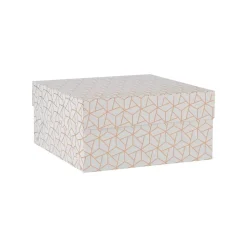 Geo Rose Gold Cake Box by Mason Cash