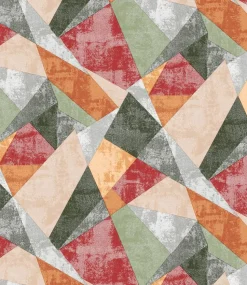 Geometric Multi Oil Cloth 1182-3 Price by the metre