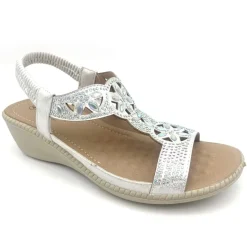 Gill Women's Cushion Walk Sandals White