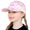 Girls Rainbow Print Cap 6-12 Years