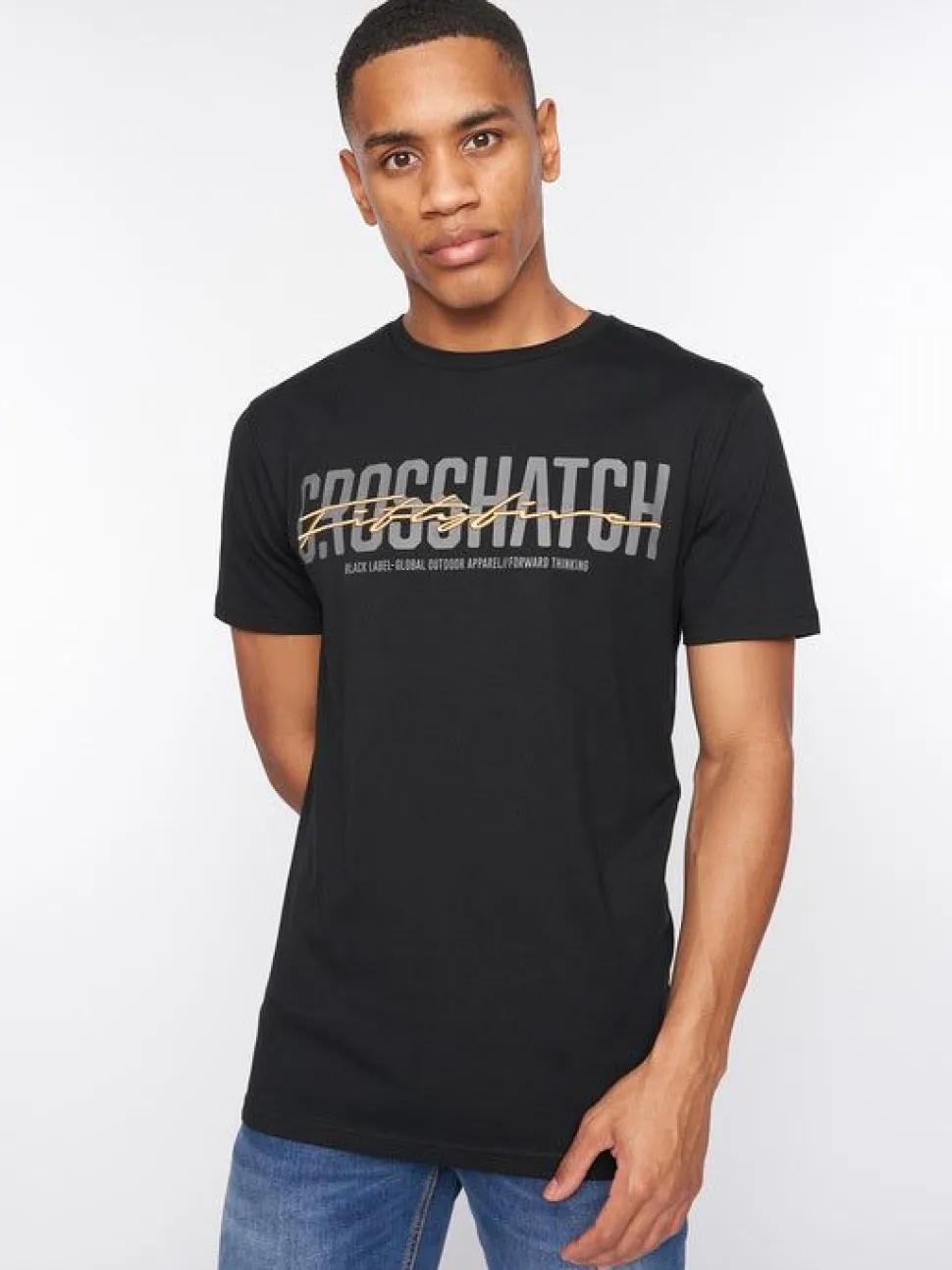 Gooch T-Shirt Black by Crosshatch