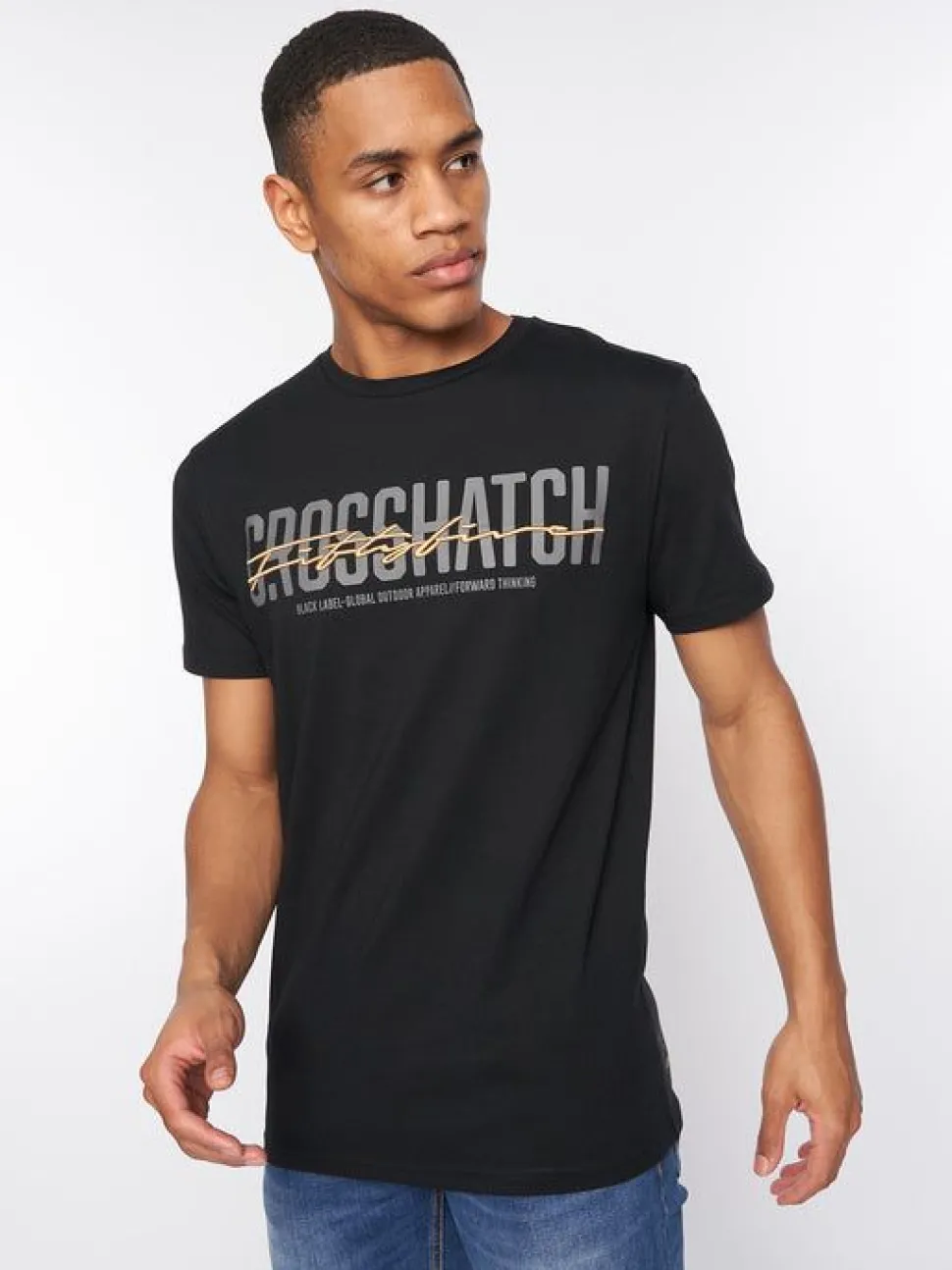 Gooch T-Shirt Black by Crosshatch