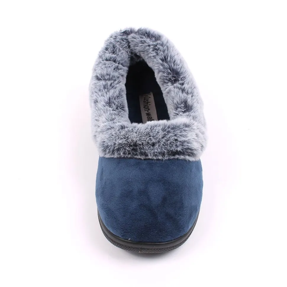 Gracie Women's Comfort Walk Slippers Navy