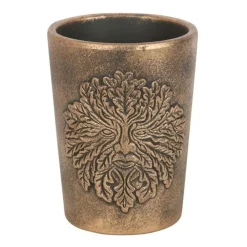 Green Man Bronze Plant Pot