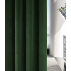 Hampton 100% Blackout Eyelet Curtains Green