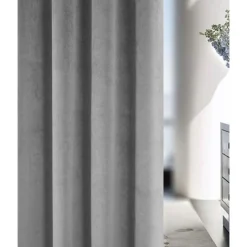 Hampton 100% Blackout Eyelet Curtains Grey