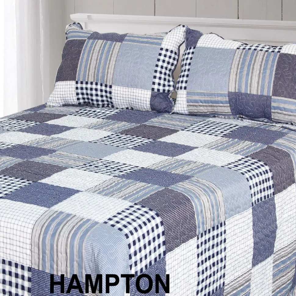 Hampton Patchwork Bedspread/Throw