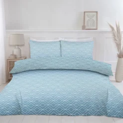 Harlow Ombre Duvet Cover Set Teal