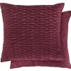 Henley Velvet Bordeaux Red Cushion Cover