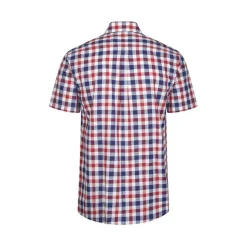 Holkham Check Short Sleeve Shirt Red by Champion