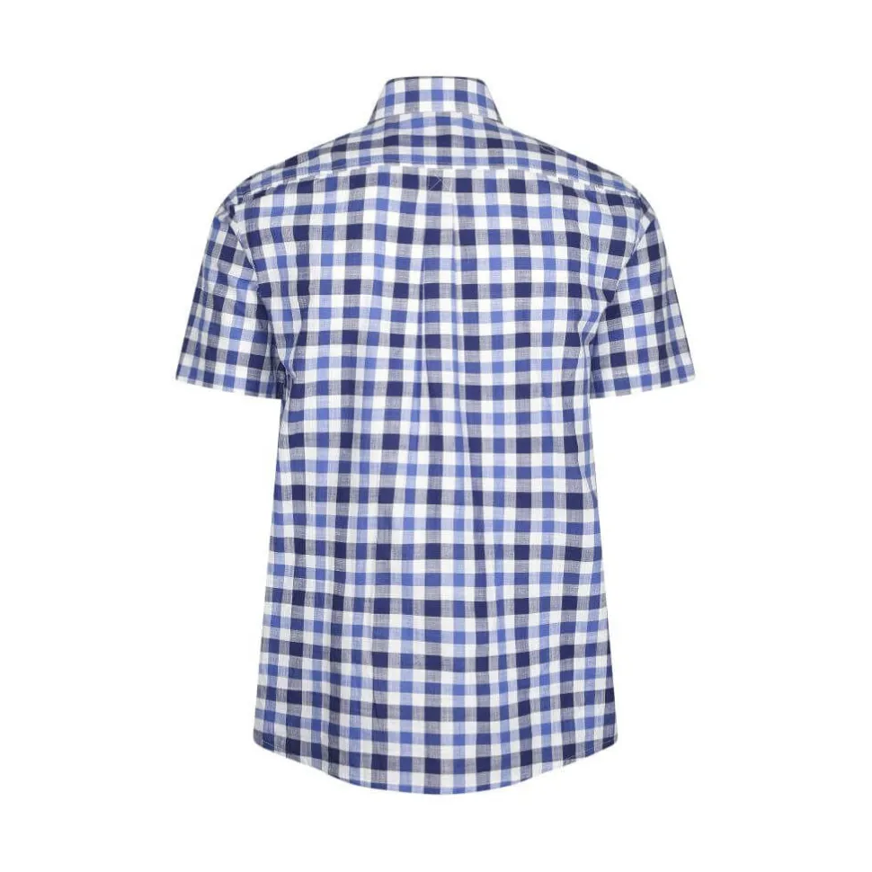 Holkham Check Short Sleeve Shirt Blue by Champion