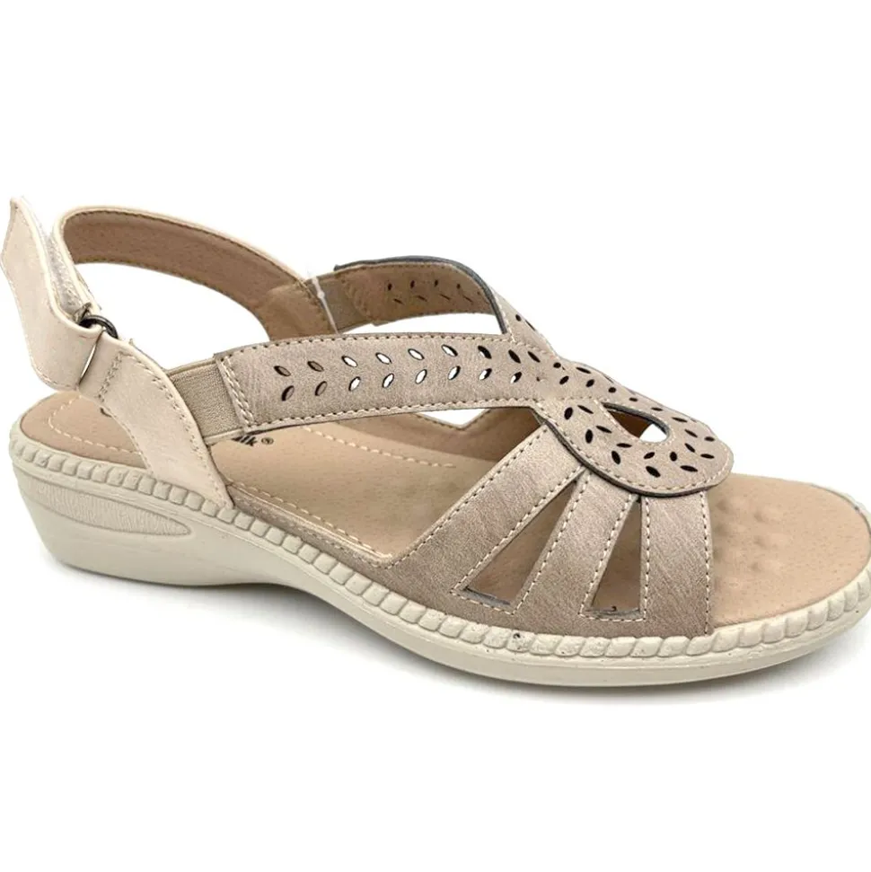 Holly Women's Cushion Walk Sandals Taupe