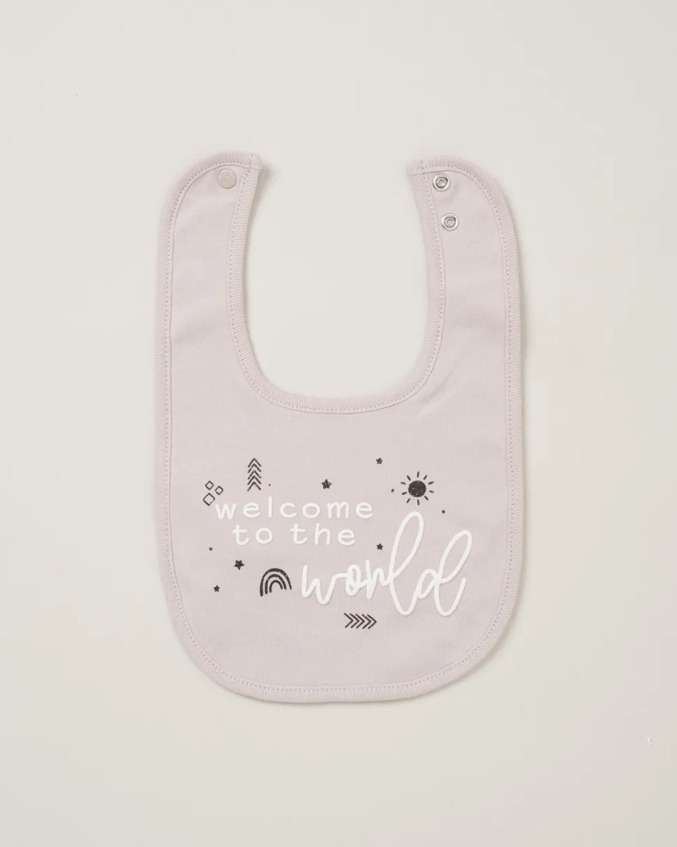 Homegrown Baby 100% Organic Cotton 5 Piece Printed Gift Set-Grey