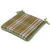 Hugo Check Seat Pad Green