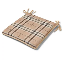 Hugo Check Seat Pad Latte