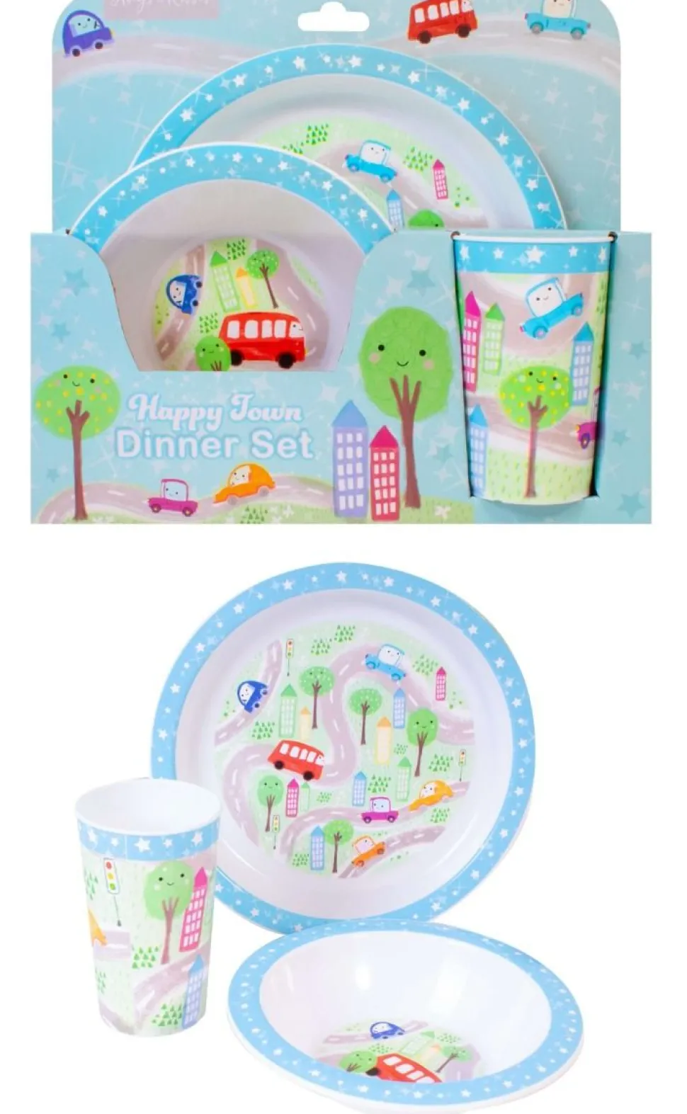 Hugs & Kisses Happy Town Dinner Set