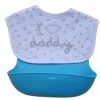 I Love Daddy Bib with Catcher Blue