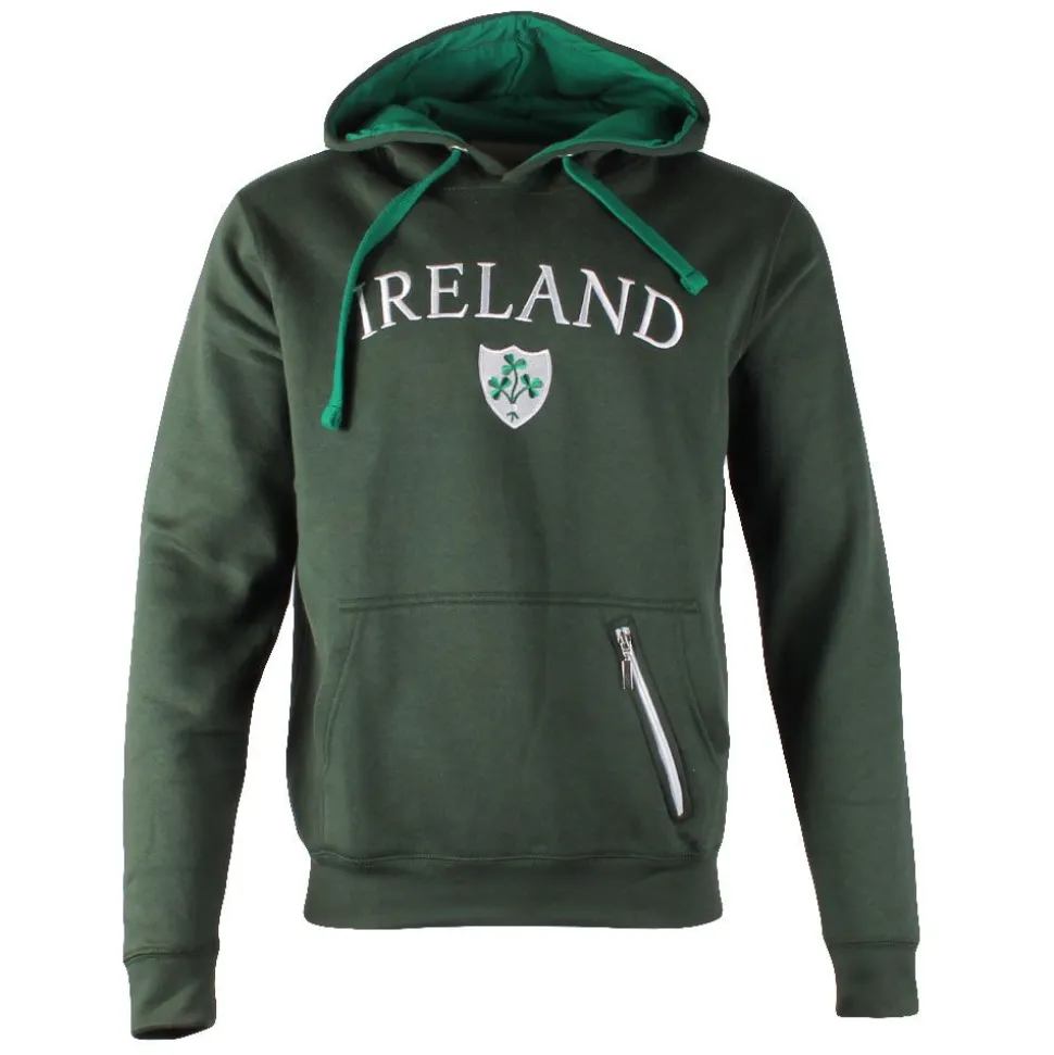 Ireland Shamrock Crested Hoody