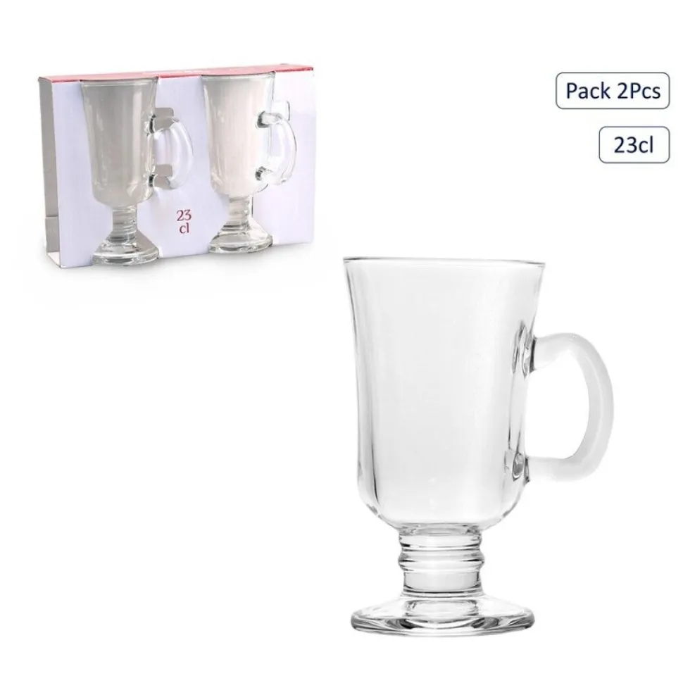 Irish Coffee Glass Mug 2 Pack