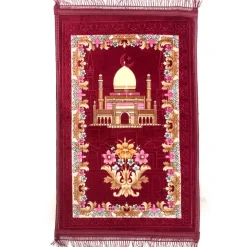 Islamic Prayer Mat Wine - 70 x 110cm