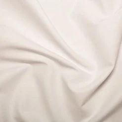 Ivory 100% Cotton Plain Poplin Fabric - Price by the Metre