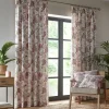 Jacobean Multi Fully Lined Readymade Tape Top Curtains