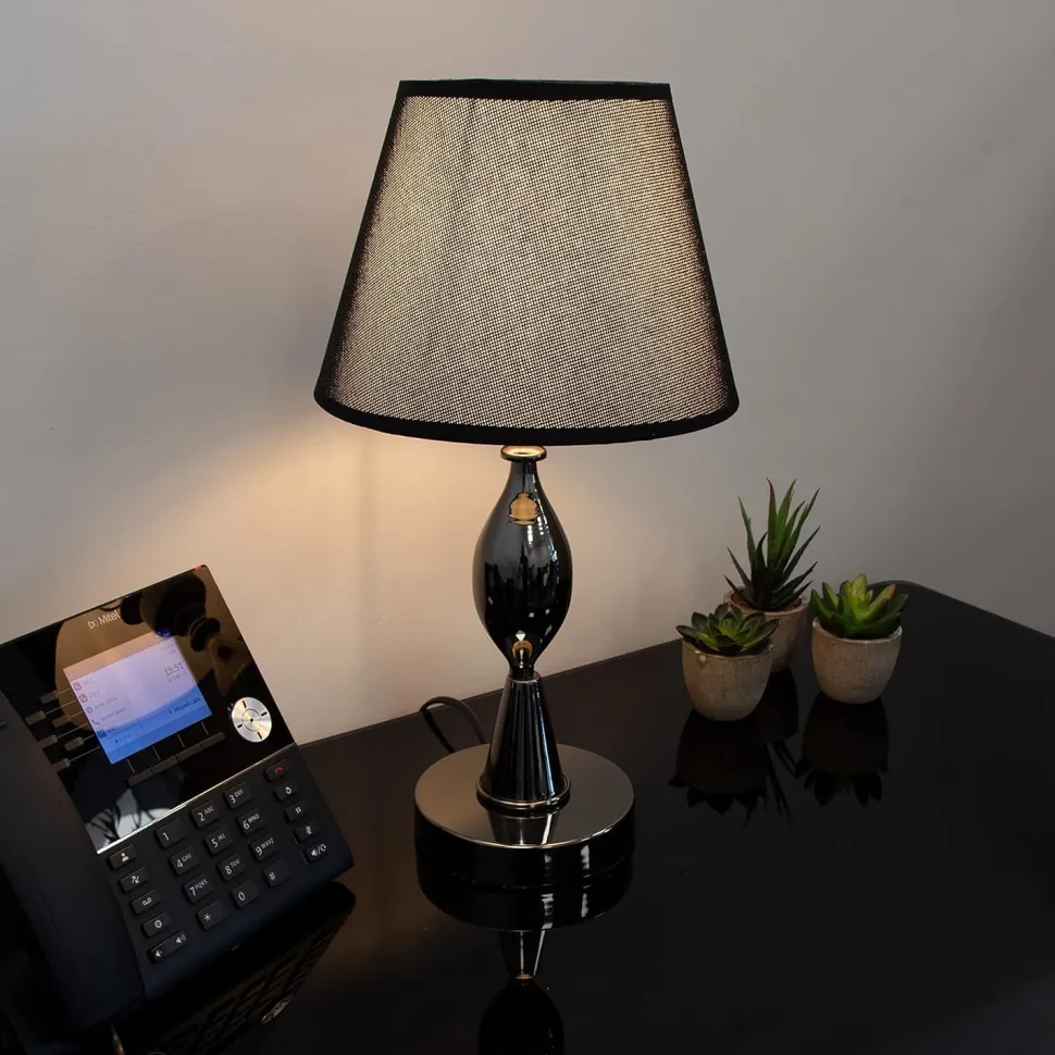 Jasny Chrome Table Lamp with Switch Control