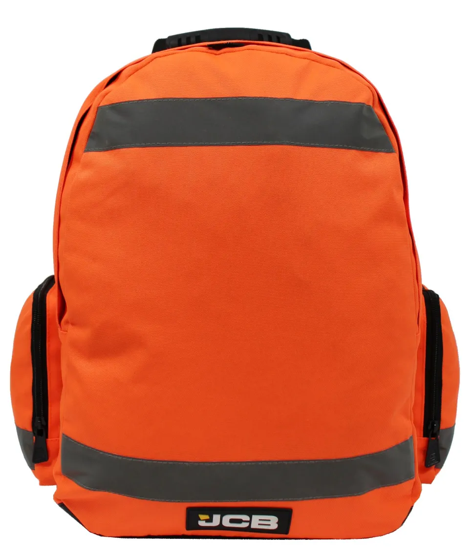 JCB Hi Viz Backpack Orange JCBBP68