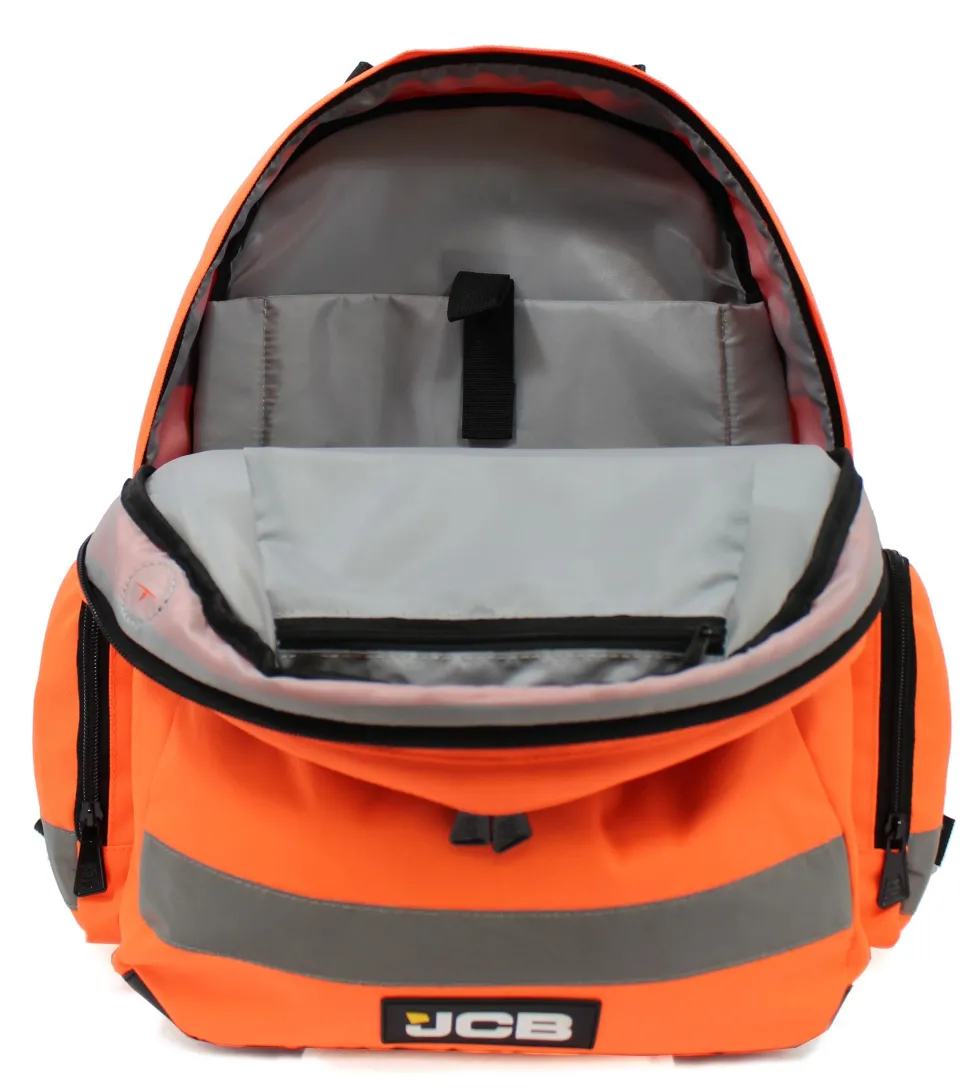 JCB Hi Viz Backpack Orange JCBBP68