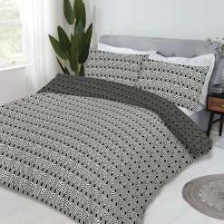 Jensen Duvet Cover Set Black