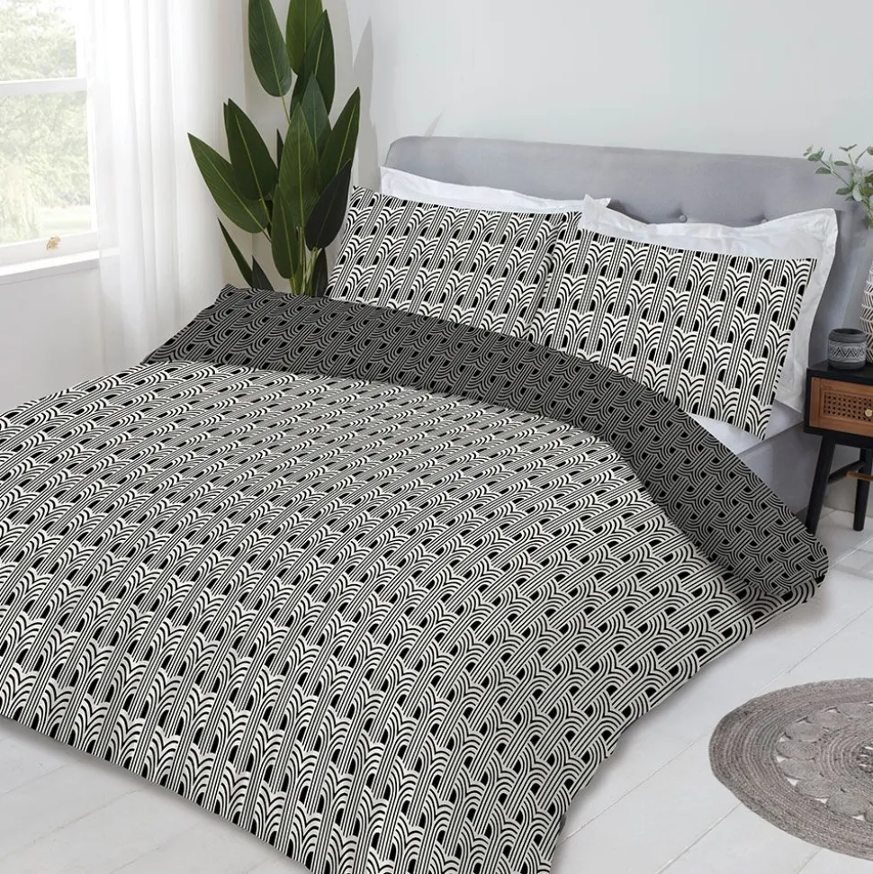 Jensen Duvet Cover Set Black