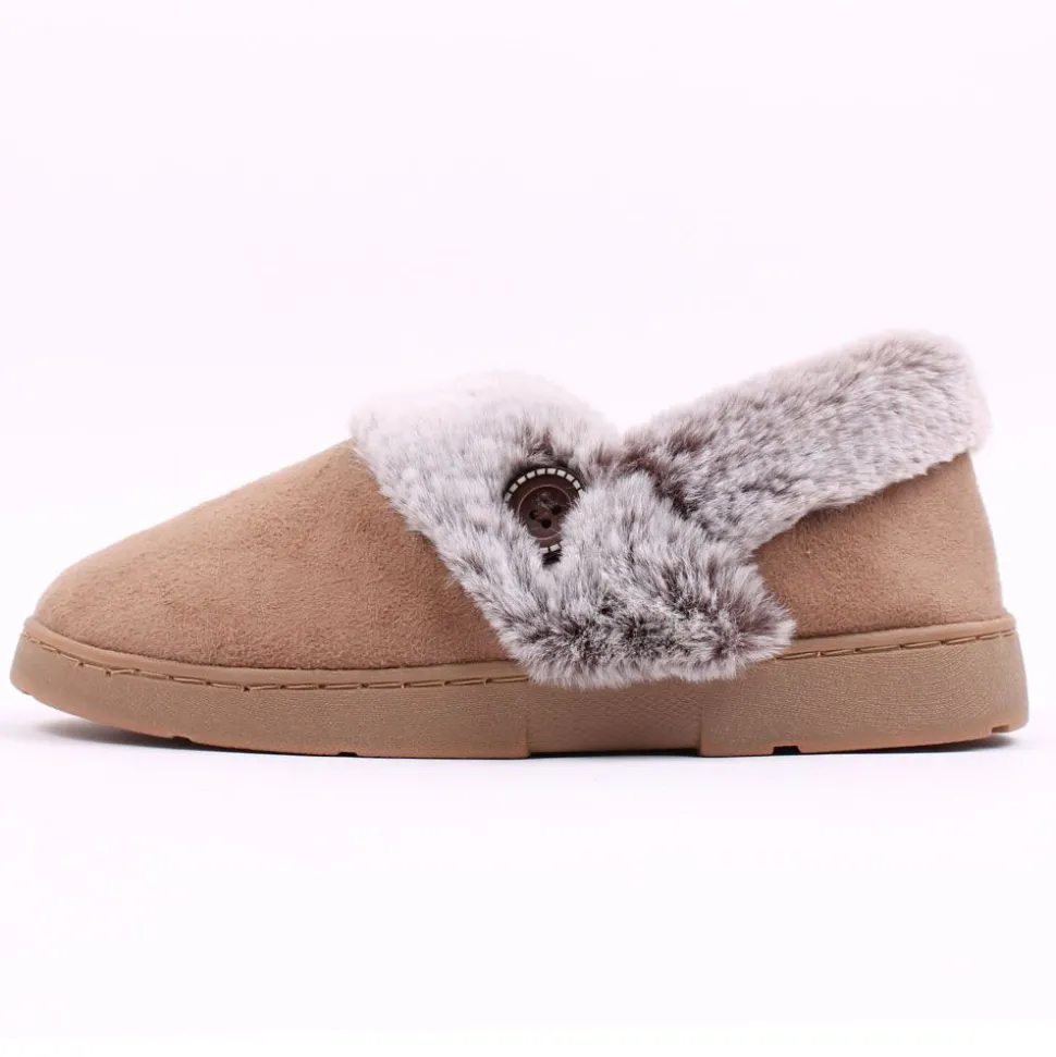 Jodie Women's Comfort Walk Slippers Beige