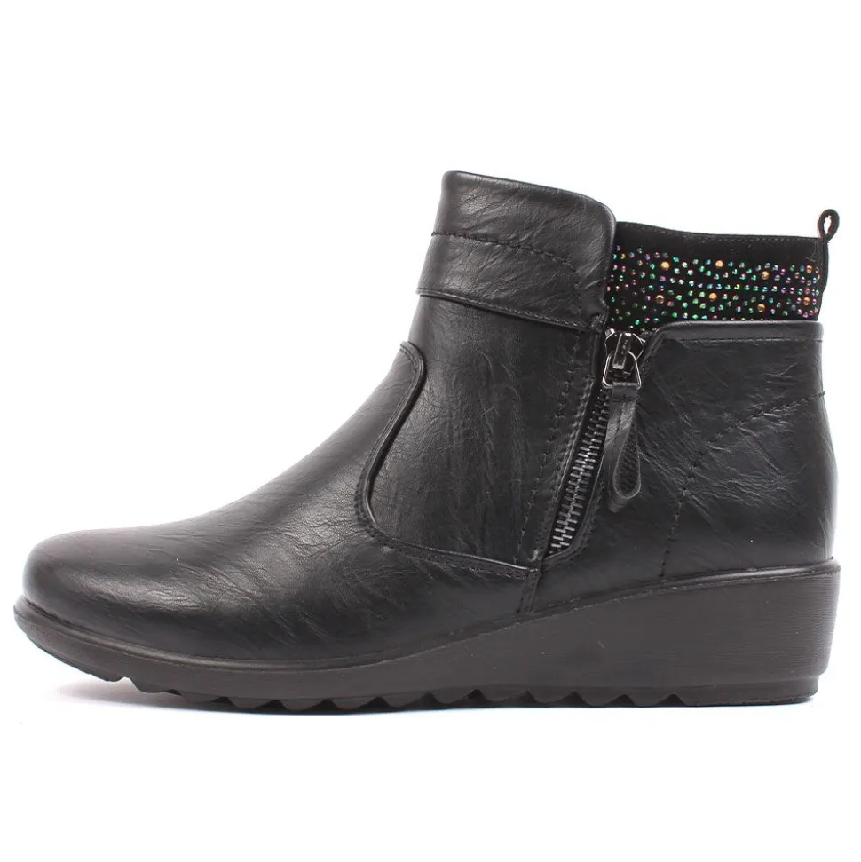 June Women's Comfort Walk Boots Black