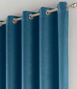 Kerry Thermal Triple Weave Eyelet Curtains Eyelet Teal