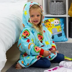 Kids Cocomelon Hugzee Hooded Blanket Small