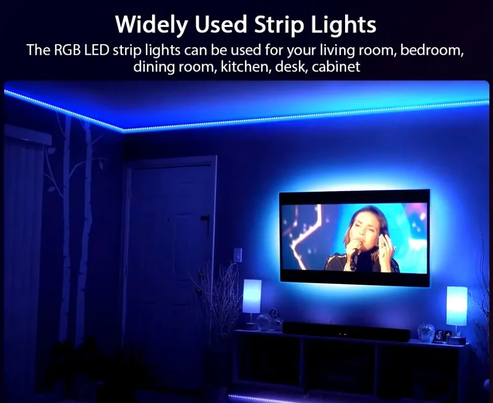 Kingavon Tape Light RGB Colour Changing Flexlight 1.8m with Remote