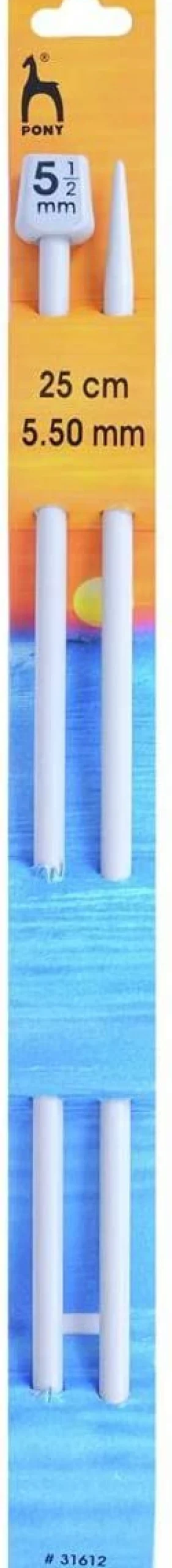 Knitting Needles 5.5 Size 25cm By Pony
